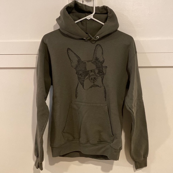 Adorable Unisex Boston Terrier Hoodie - Picture 1 of 3